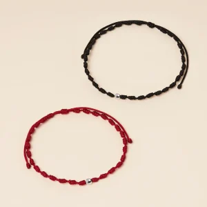 PULSERA DÚO NUDOS DE AMOR PLATA | Novios