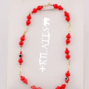 "PULSERA PARA ADULTO DE 20CM CON OJO TURCO. ORO 10K #775-3344"
