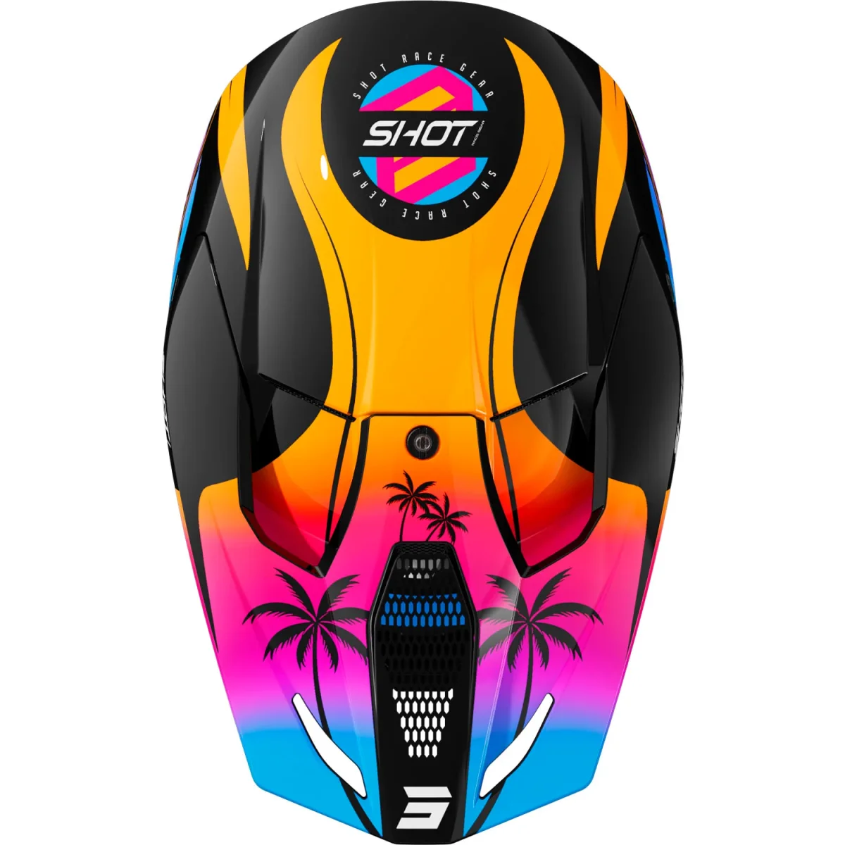 CASCO SHOT FURIOUS KID MIAMI NARANJA BRILLANTE - Imagen 3