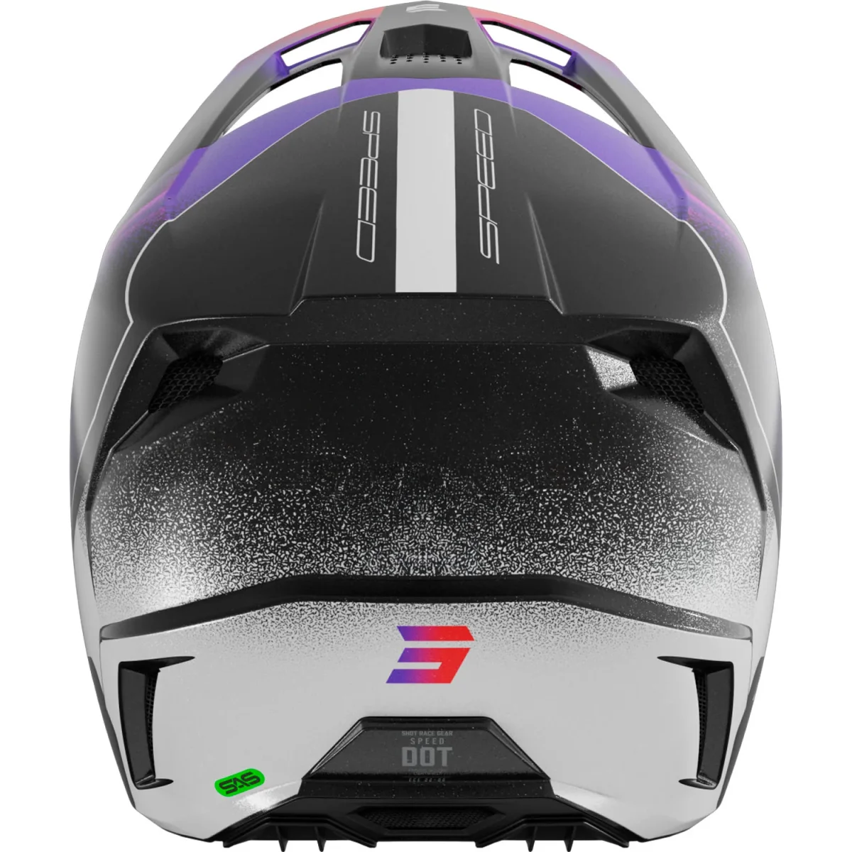 CASCO SHOT SPEED KID OLYMP PÚRPURA PERLADO - Imagen 4