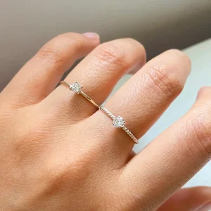 ANILLO BRUNA | ZIRCON BLANCO