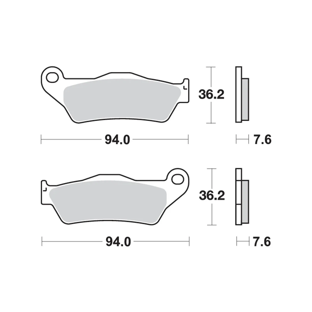 PASTILLAS DE FRENO DELANTERAS SINTÉTICAS SBS P671SI - Imagen 3